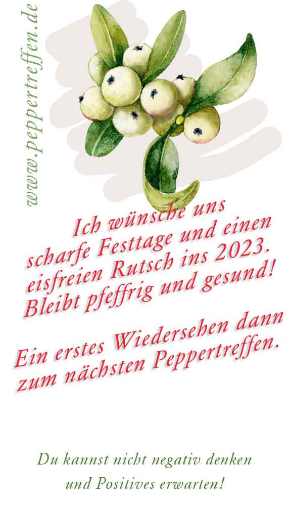 Peppertreffen Weihnachtsgrüße